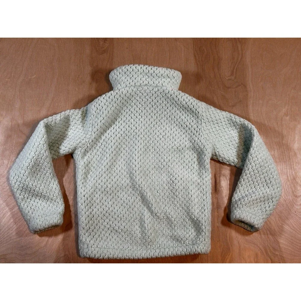 Girl’s Columbia Fire Side Sherpa Jacket Size XS (6/6X) Full Zip Light Mint Green
